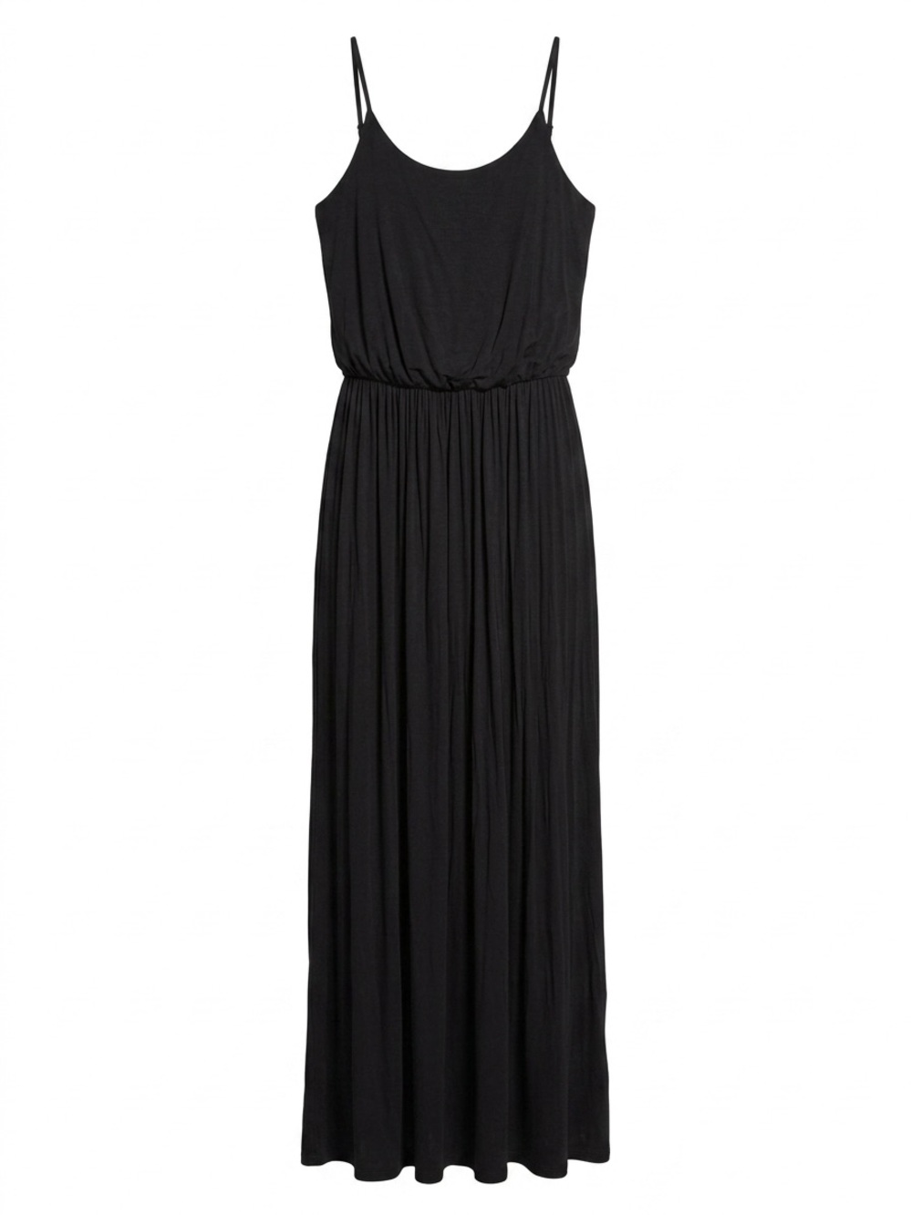 Lush Black Spaghetti-Strap Maxi Dress